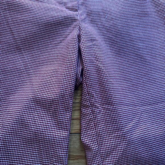 J.Jill Petite Houndstooth Cropped Wide-Leg Pants – Red & White, Size 10P - Picture 4 of 8